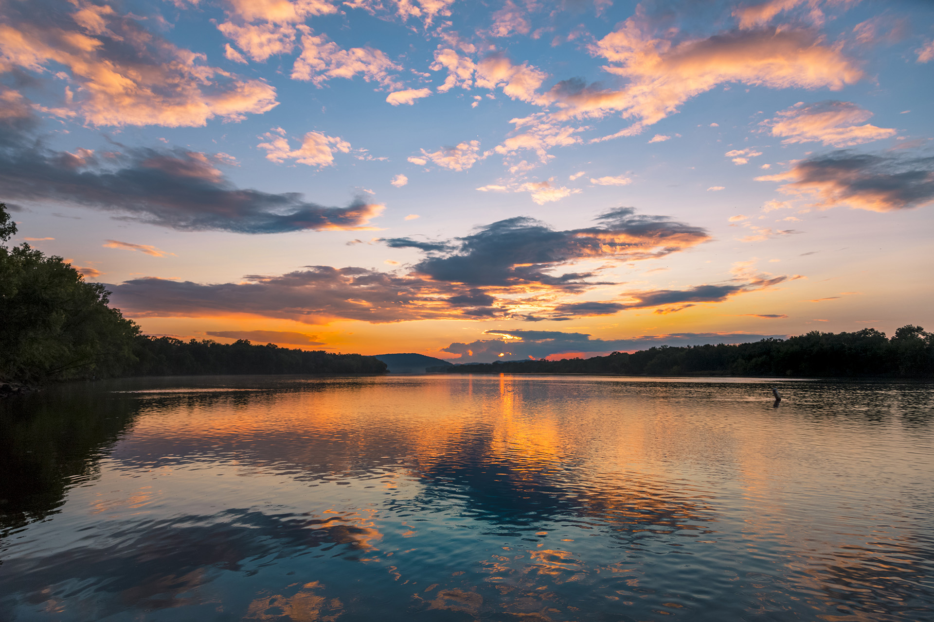 lake sunset